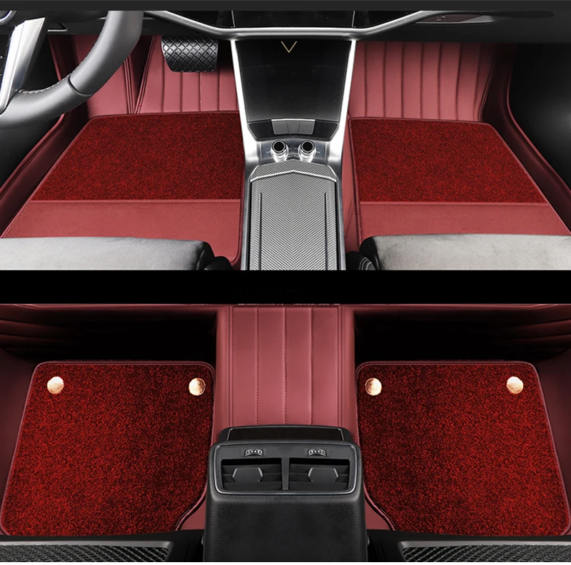 Напольный коврик из воловьей кожи на 5 мест для Land Rover Range Sport Velar Evoque Discovery 4 Defender