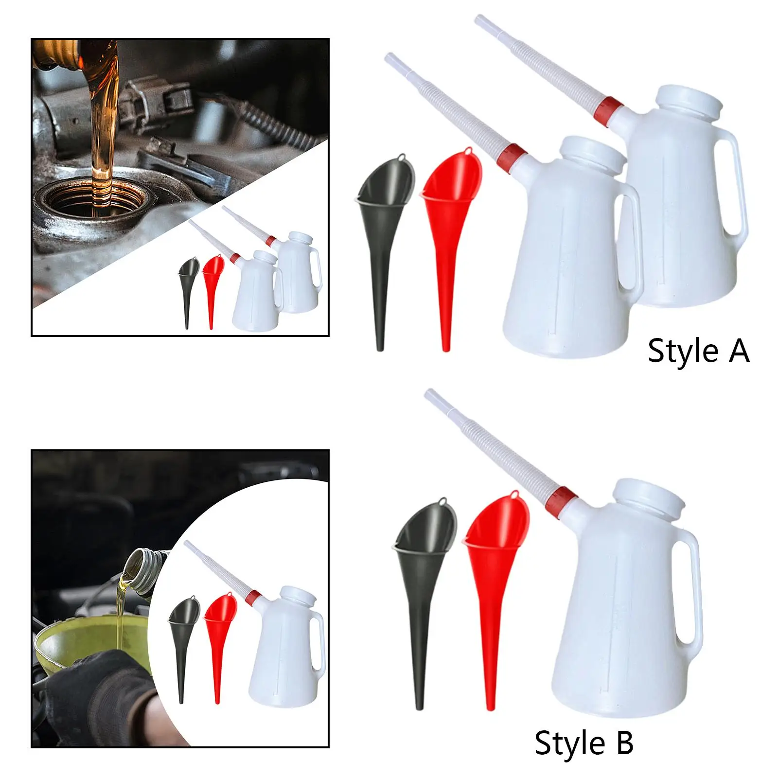 Мерный кувшин для масла герметичный 5 л контейнер моторного гибкий масляный