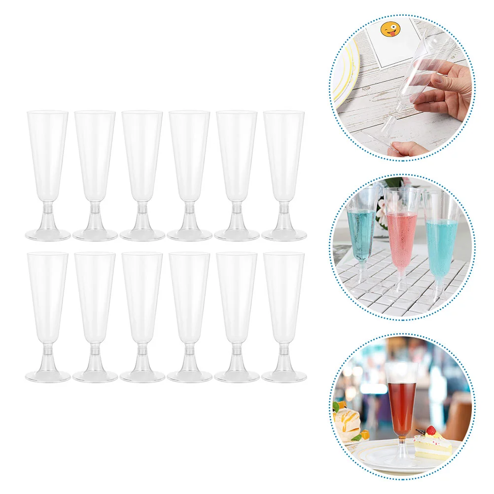

Glasseschampagne Flutescups Disposable Toasting Whiskey Flute Cocktail Cup Partyclear Wedding Mimosa Beer Goblet