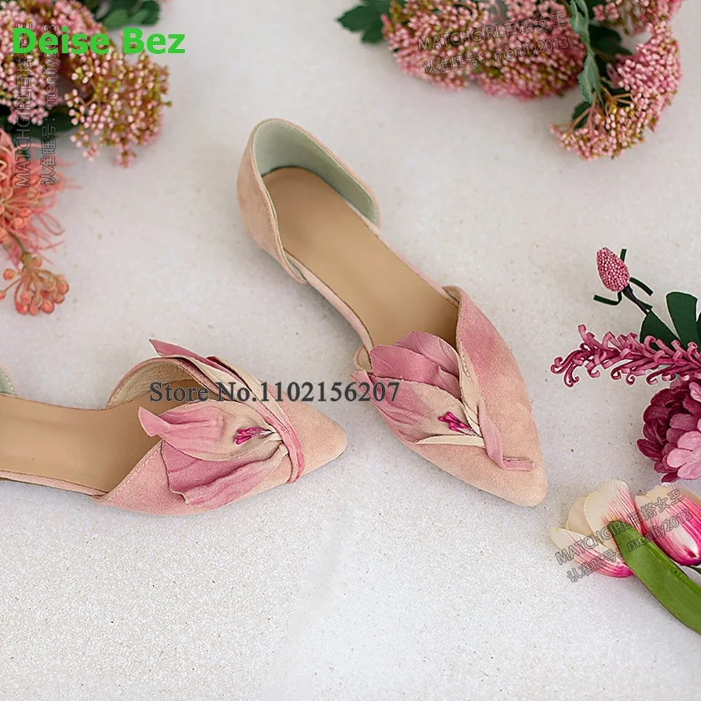 Flat With Flower Design Pumps For Female Women 2023 New Slip-on Fashion Elegant Hot Sales Dress Romantic Summer Casual Shoes