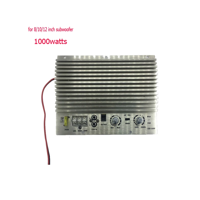 1 шт. I Key Buy HiFi-End Super-Power 1000 Вт 12 в автомобильный усилитель 8-12 дюймов Бас Сабвуфер бустер