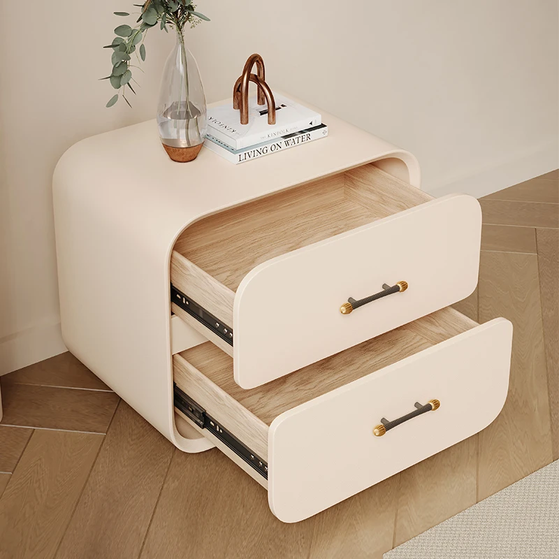 Небольшая тумбочка для хранения ящики деревянный шкаф скандинавский белый