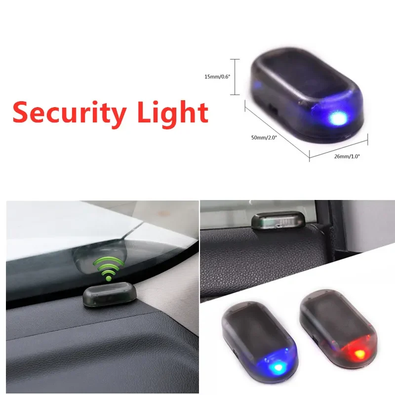 

Car Fake Solar Power Alarm Lamp Security System Warning Theft Flash Blinking Anti-Theft Caution Alarm LED Light