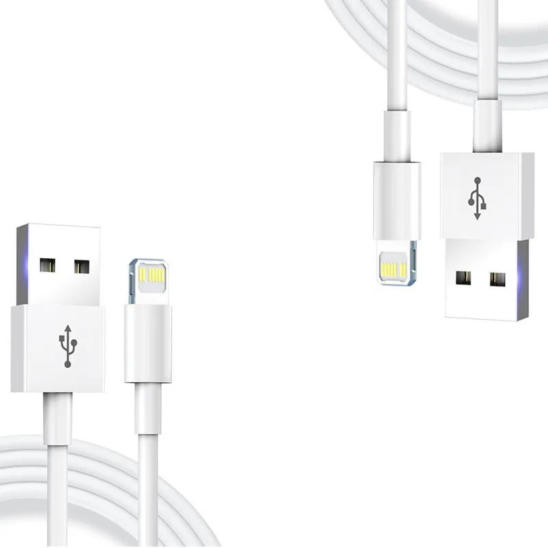 2 шт. 1 м 2 м 3 м USB кабель для синхронизации данных и зарядки для Apple iPhone 12 13 14 5S SE 6 6S 7 8 Plus 11 PRO X XS Max XR кабель для быстрой зарядки