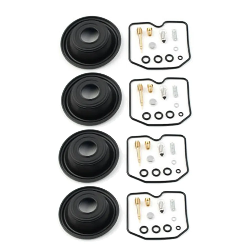 

4 Sets Carburetor Rebuild Kit Diaphragm Plunger Repair Vacuum Portable