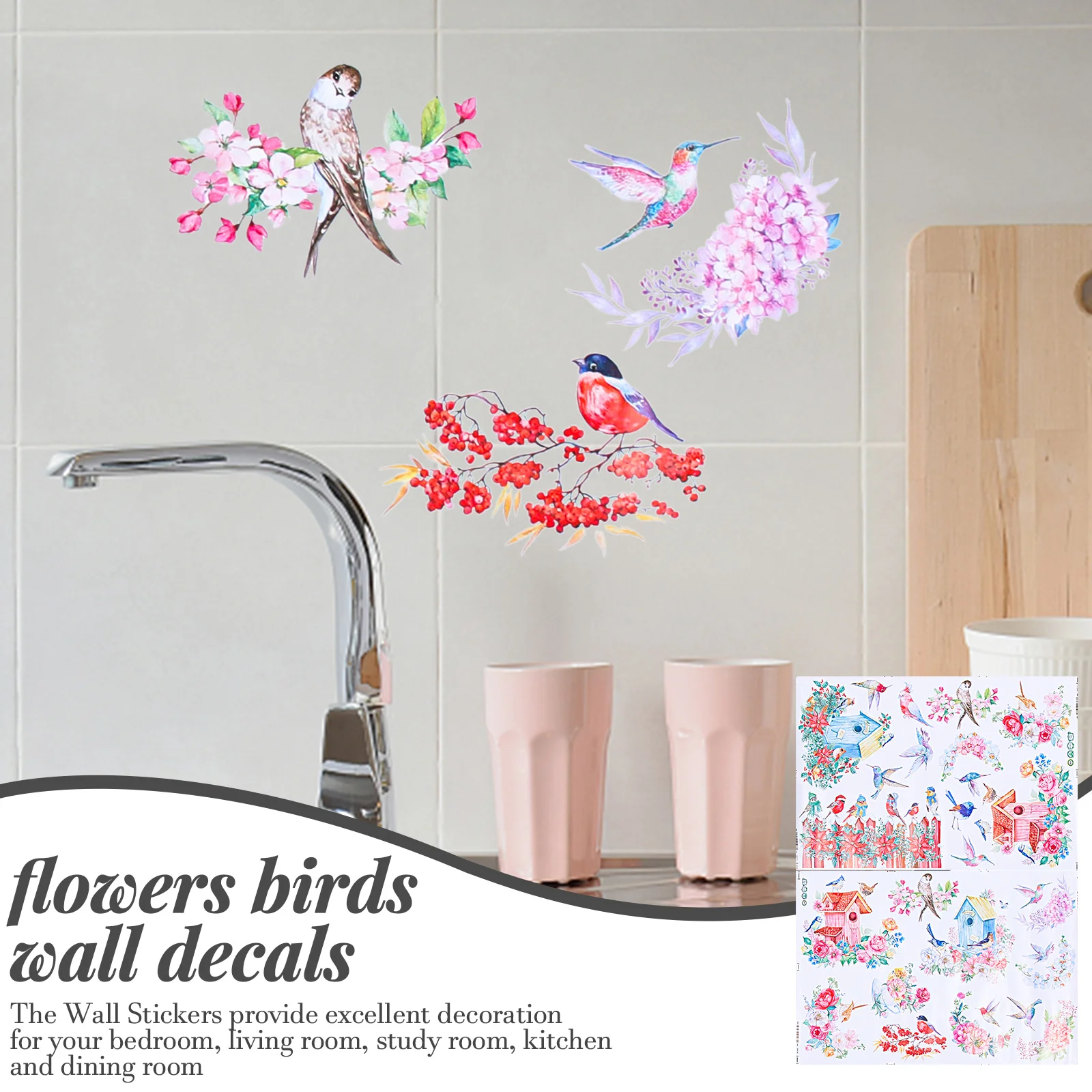 

Наклейки на стену, наклейки с цветами, клейкие декоративные съемные окна для декора, животные для детской комнаты, наклейки с принтом, новин...