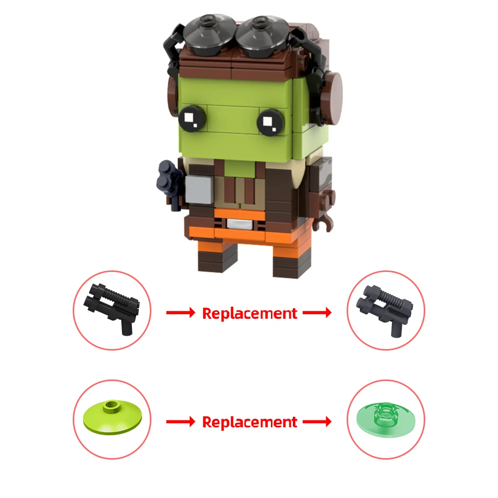 MOC General Hera Syndulla Brickheadz набор строительных блоков аниме мини-фигурка игрушечные