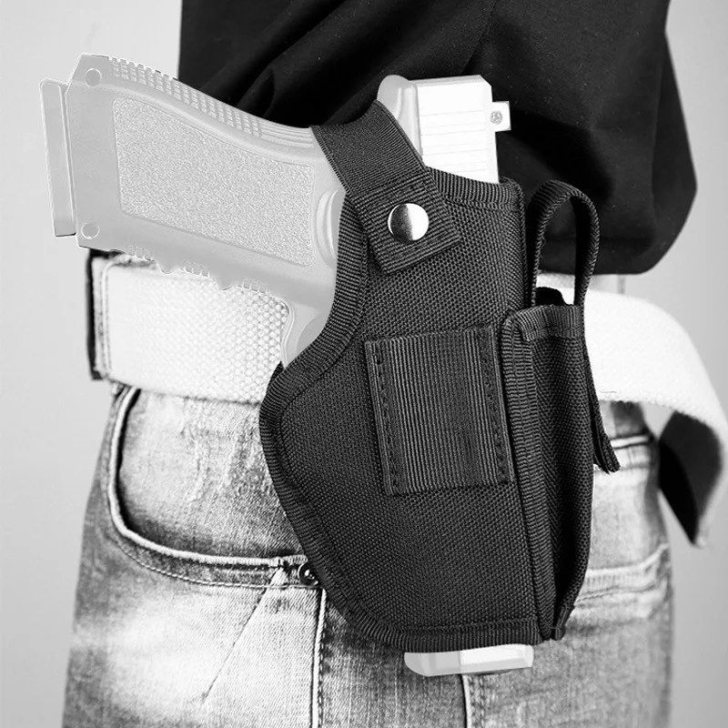 

New All Size Handgun Tactical Gun Holster with Bullet Clip Pouches Concealed Carry Holsters Belt Clip IWB OWB Airsoft Pistol Bag