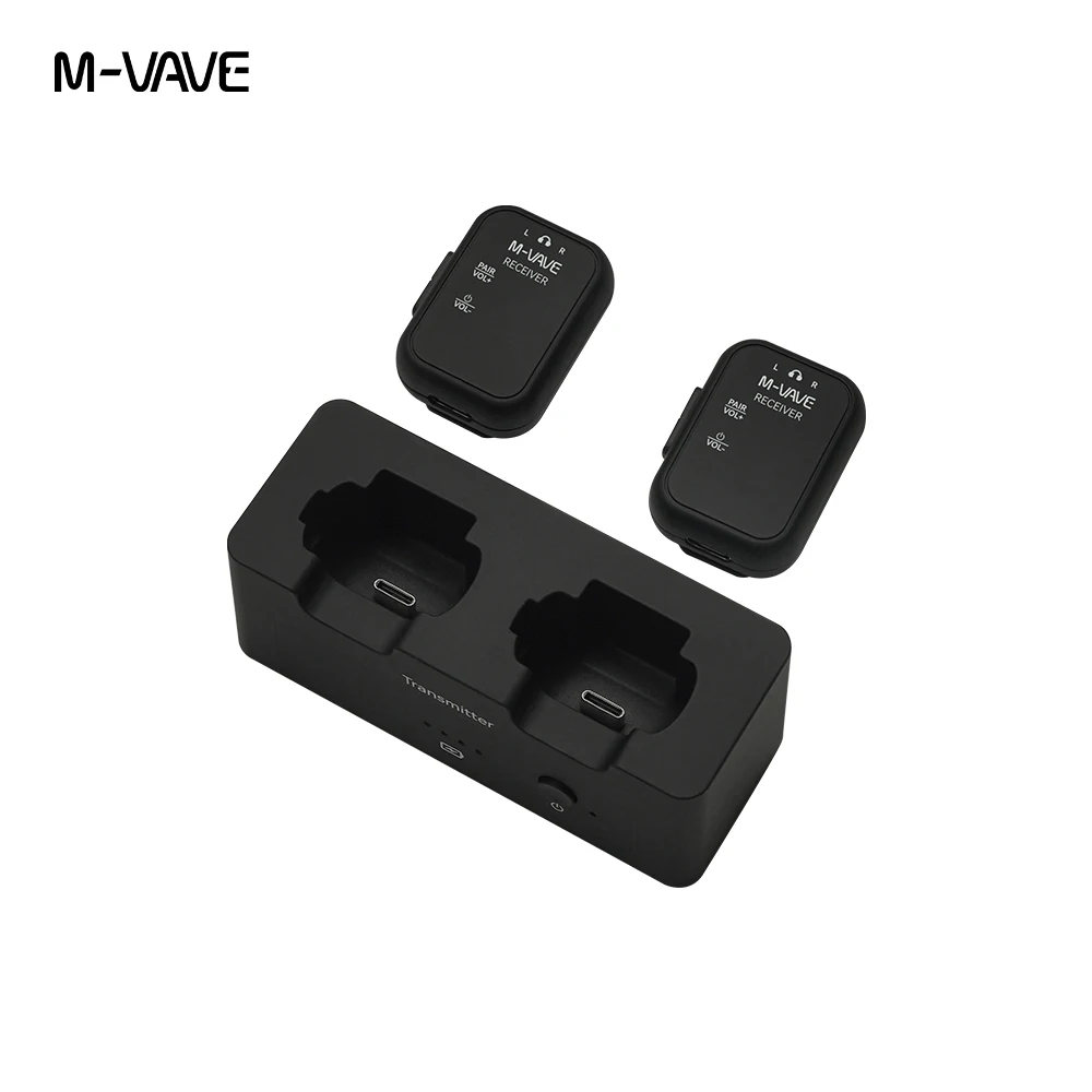 M VAVE WP 12 2,4G беспроводные наушники, монитор, передача, стерео моно-рекордер, перезаряжаемый передатчик, приемник, набор аксессуаров (art.: 3920cdf3a69e5) - 3920cdf3a69e5