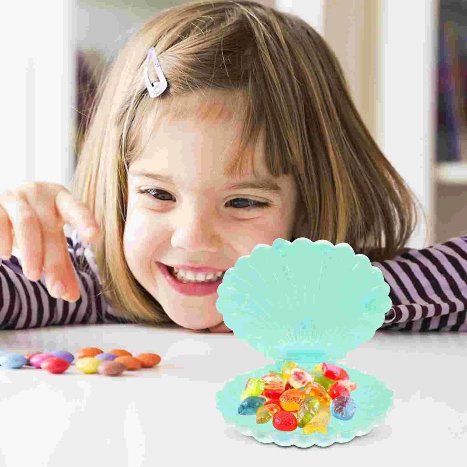 

10pcs Sea Shells Candy Boxes Seashell Party Favor Containers Jewelry Storage Holders Treat