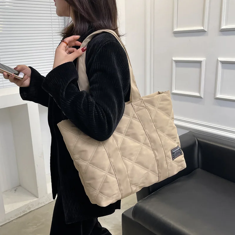 

Холщовая сумка-шоппер на плечо для женщин, мягкие хлопковые вместительные дамские тоуты, сумочка на одно плечо