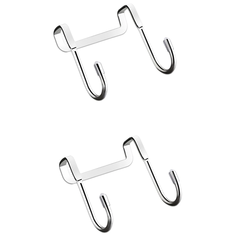 

2 шт., бесшовные крючки для дверей шкафа, из нержавеющей стали