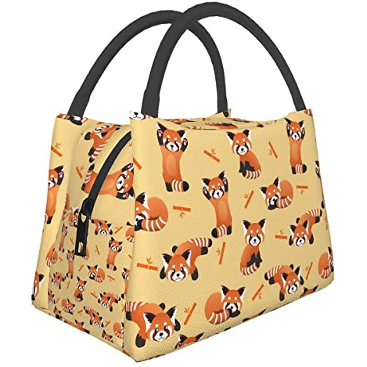 Red Panda Lunch Bag Insulated Lunch Box Meal Prep Cooler Tote for Picnic Camping Work Travel Lunch Box for Women Kids