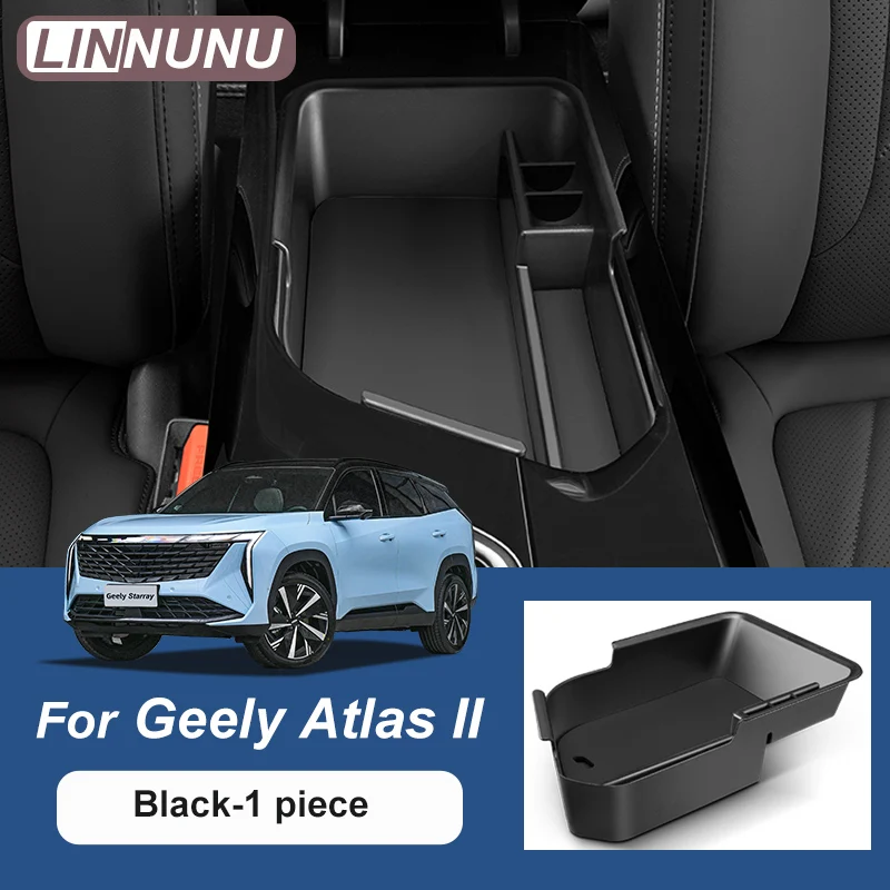 

LINNUNU Fitfor Geely Atlas II аксессуары ABS украшения gili STARRAY автомобильная центральная консоль ящик для хранения нижний слой подлокотник ﻿