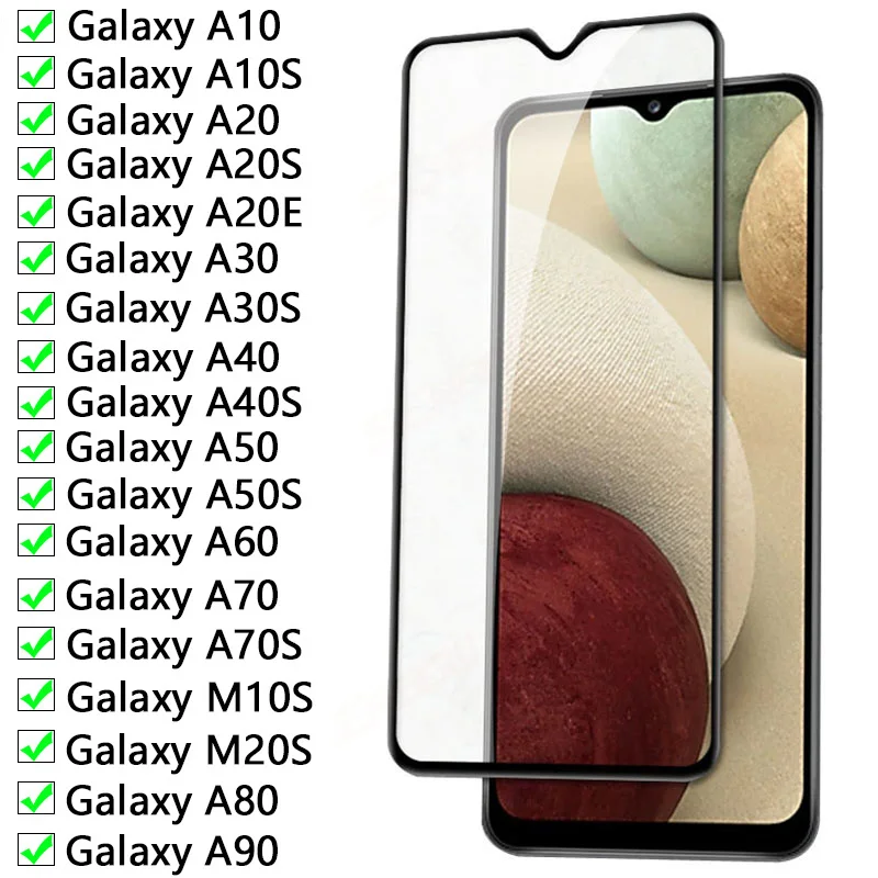 Защитное стекло 9D для Samsung Galaxy A10 A20 A30 A40 A50 A60 A70 пленка экрана A10S A20S M10S M20SGlass