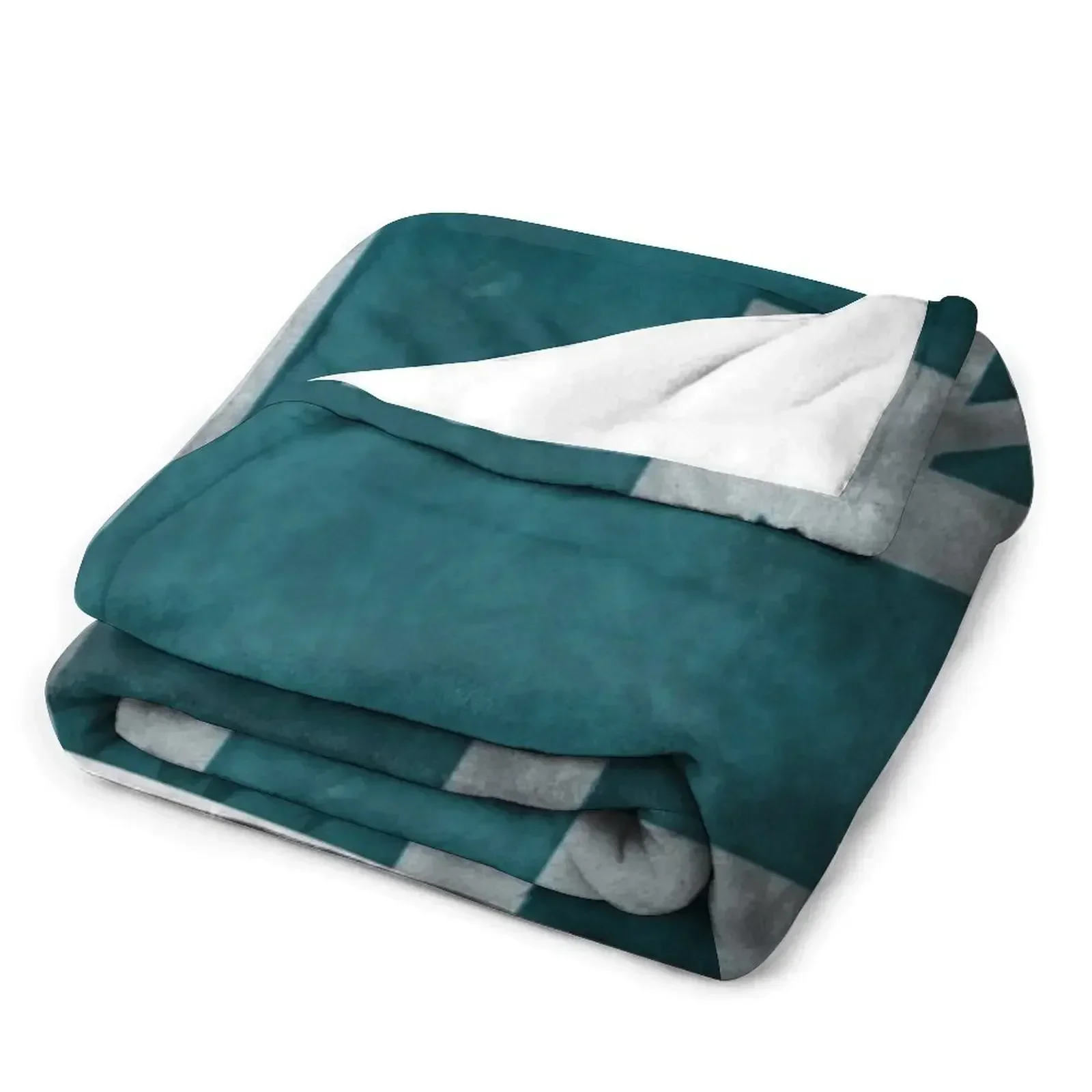 Бирюзовое потертое одеяло Union Jack роскошное постельное белье St тяжелые красивые