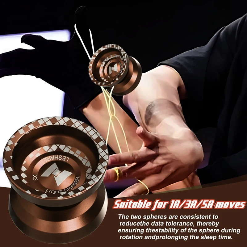 Йо-Йо LESHARE Magic Yoyo Pro X3 для продвинутых игроков йо-йо начинающих из алюминия детей