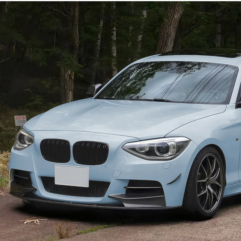 Фото Для BMW 1 серии F20 2011-2014: Высококачественная решетка радиатора (одинарная/двойная линия) из ABS-пластика, глянцевый черный цвет, для переднего бампера автомобиля. №5