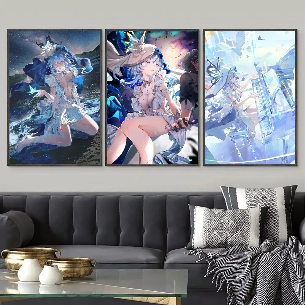 Экономка проиграющие волны игровой постер печать на бумаге домашняя гостиная