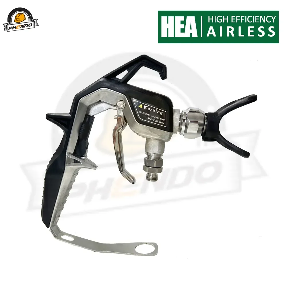 

NEW HEA Control Pro Composite 517100 Control Pro безвоздушный Гибридный пистолет, эргономичная ручка, 2 триггера, 1 палец, защитный захват, черный