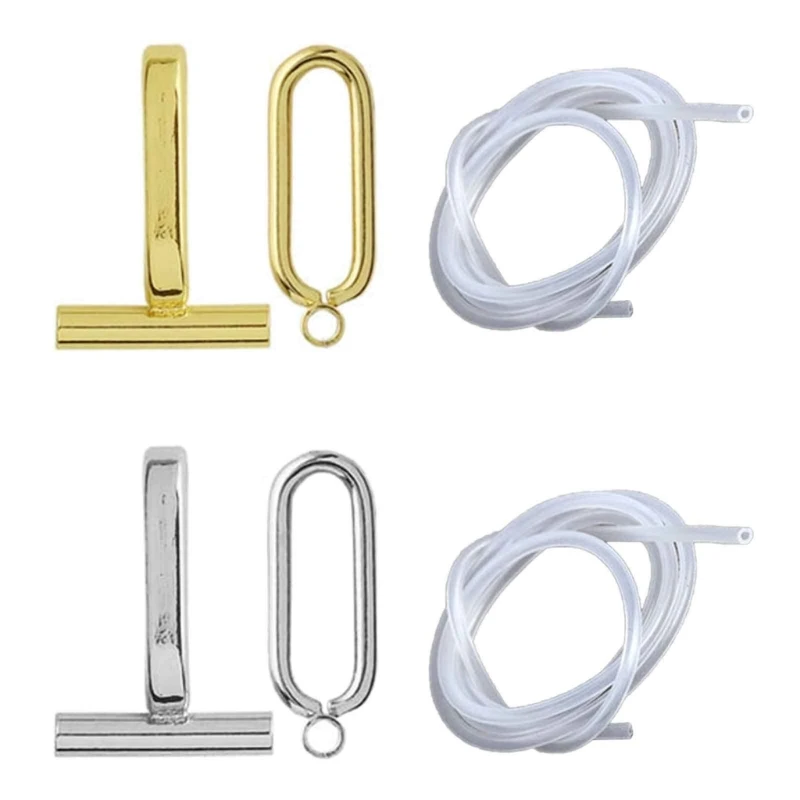 

517F Brooch Converters Metal DIY Jewelry Findings Copper Brooch Converters for Changing Brooches Pins to Pendants Findings