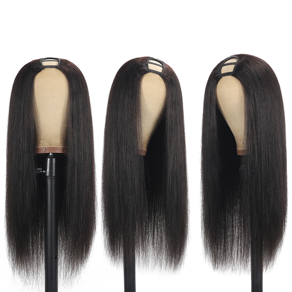 Парик Из прямых человеческих волос без клея