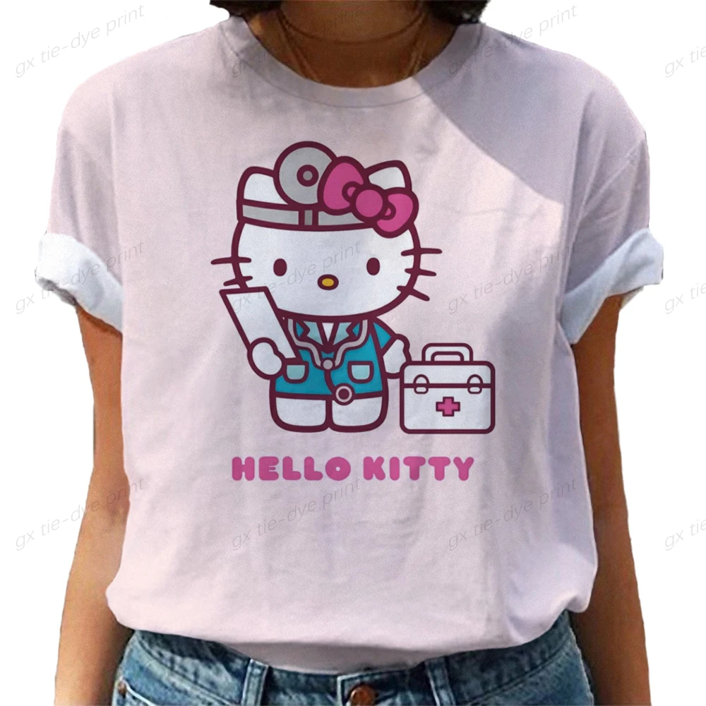 2023 Summer Short Sleeve T Shirt Women Top Hot Sale HELLO KI