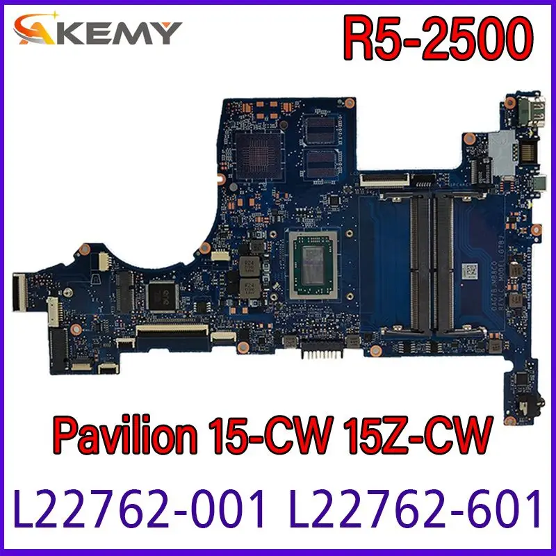 

For HP Pavilion 15-CW 15Z-CW G7BF G7BJ Laptop Motherboard L22762-001 L22762-601 DAG7BFMB8D0 DAG7BJMB8C0 Mainboard R5-2500 CPU