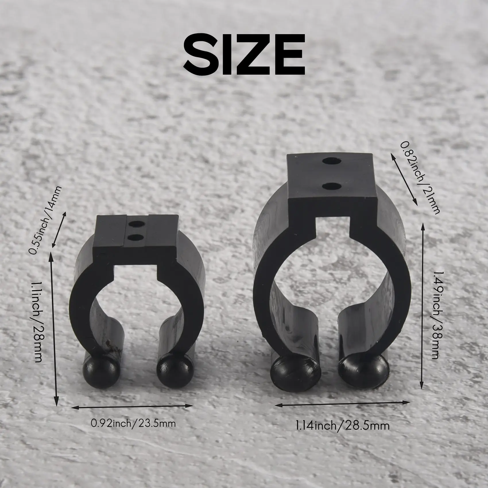 20 шт. обычных зажимов для хранения удочек стеллаж держателей 2 стиля и 10 каждого —