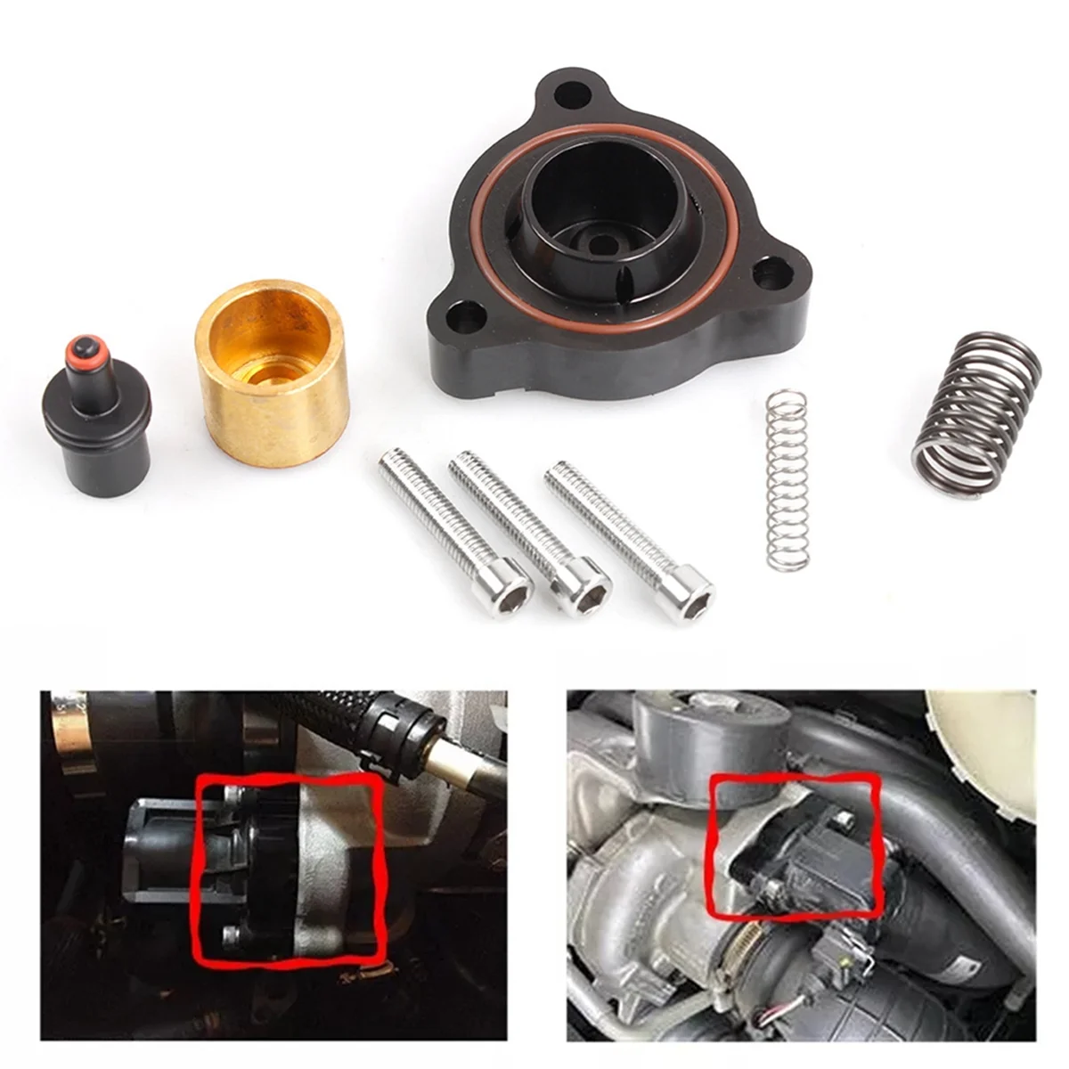 T9356 Автомобильный продувочный клапан комплект адаптера турбокомпрессора