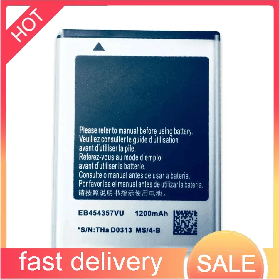 Аккумулятор EB454357VU для Samsung Galaxy мобильный телефон GT-S5360 GT-S5368 GT-S5380 GT-S5302 GT-S5300 Wave Y