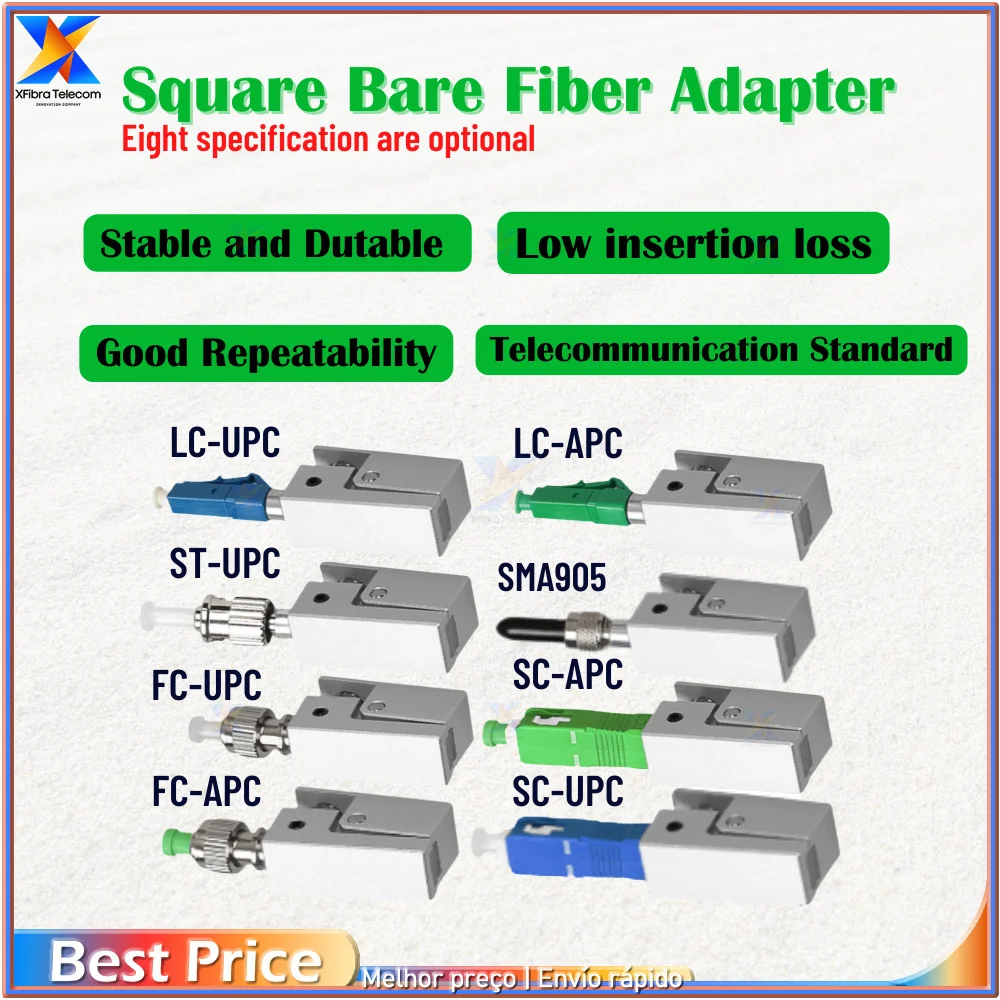 

Conector de Fibra Óptica SC ST FC LC Adaptador Desnudo de Brida Temporal con Éxito Acoplador de Prueba OTDR Venta Especial