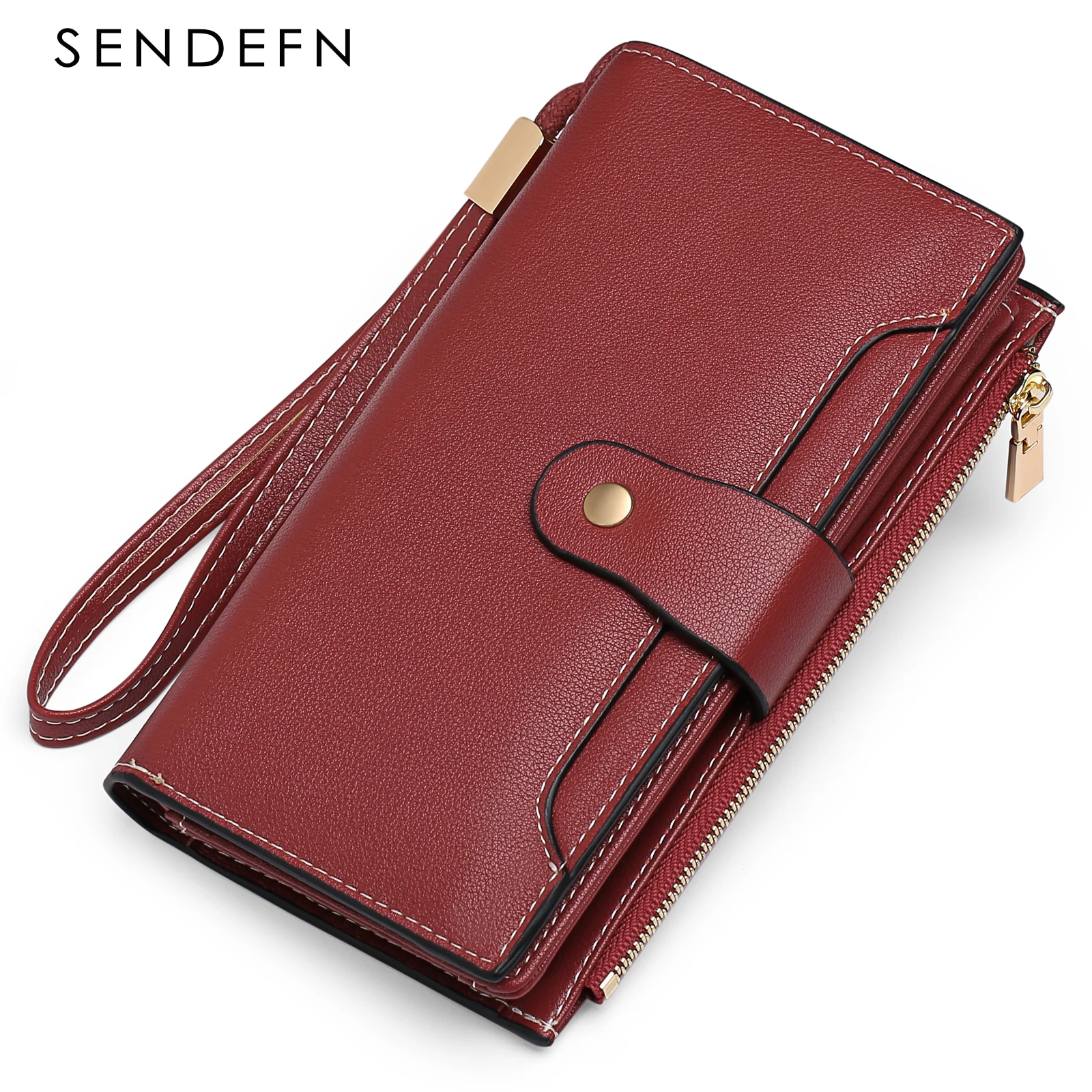 Wristband Women Long Clutch Wallet Large Capacity Wallets Female Purse Phone Pocket Card Holder Lady Purses