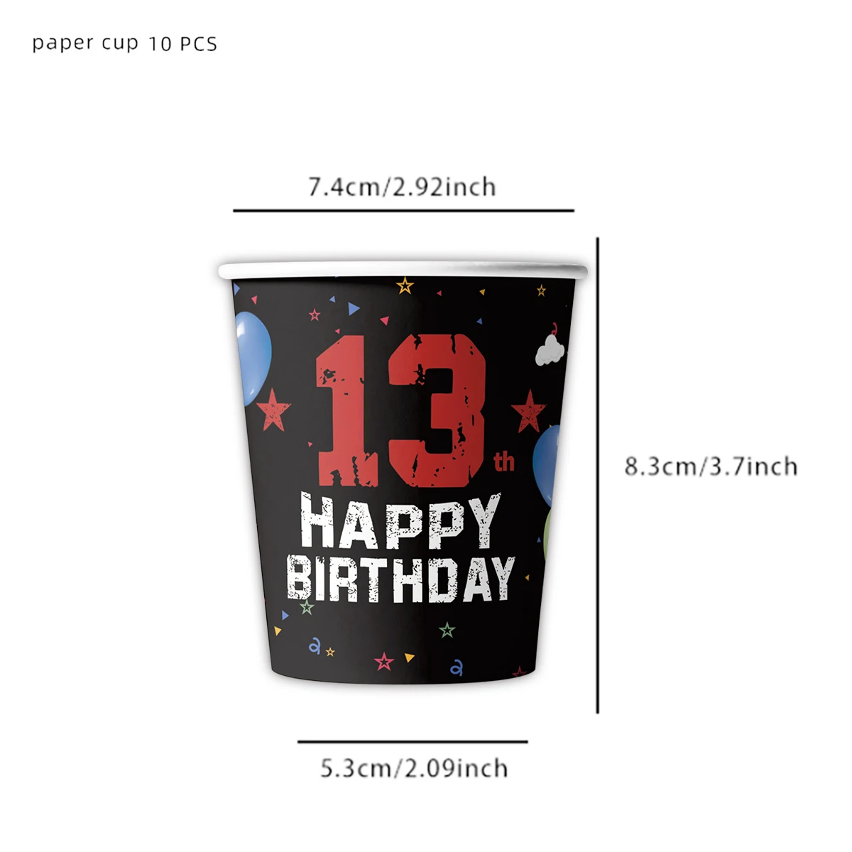 Одноразовая посуда для вечеринки 13 лет PartiesTour