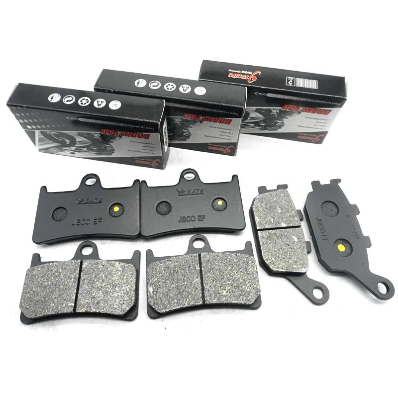 

Комплект передних и задних тормозных колодок для мотоциклов YAMAHA FZ6 Fazer-S2 ABS 2007 2008 2009 FZ6SHG YZF-R6 2003-2016 YZFR6 YZF-R