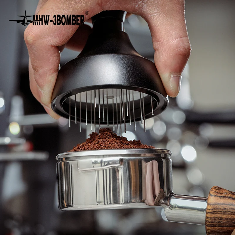 Espresso Coffee Distributor Professional Home Barista Stirrer Adjustable Depth Needle Stirring Tool for Espresso Distribution