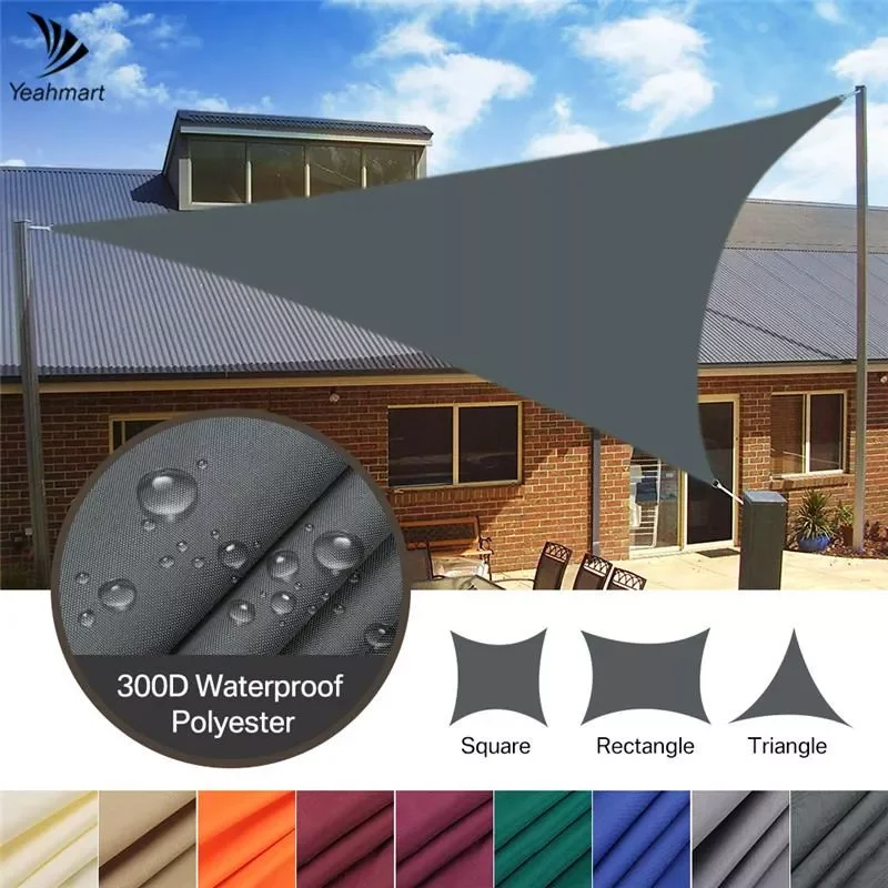 

NEW2023 Garden Patio Pool Shade Sail Waterproof Triangular UV Sun Shelter Patio Canopy Garden Sun Shade Awning Camping Picnic Te