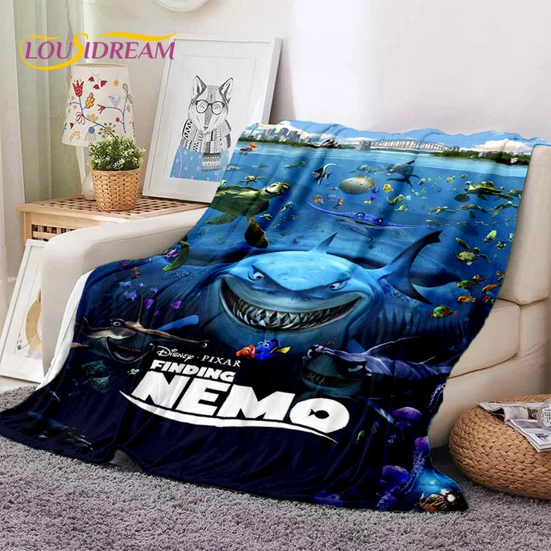 Мягкие фланелевые одеяла с героями мультфильмов Поиск подводного мира удобное