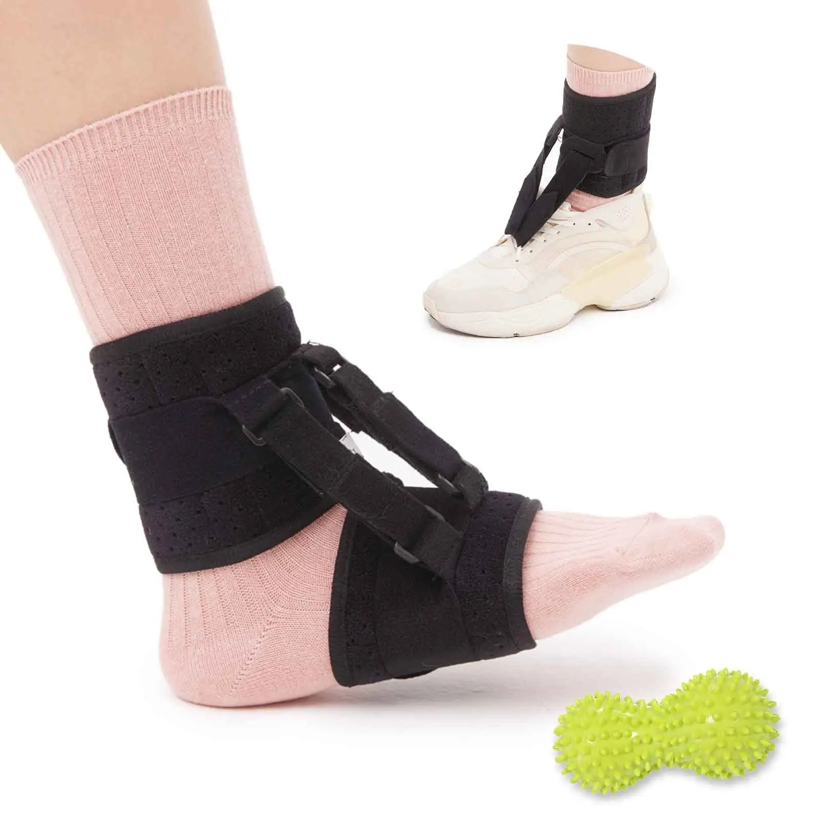 Tairibousy 3 Pieces Foot Drop Brace Foot-Up AFO Drop Foot Brace  AFOs for Hemiplegia Stroke, Ankle Foot Orthosis