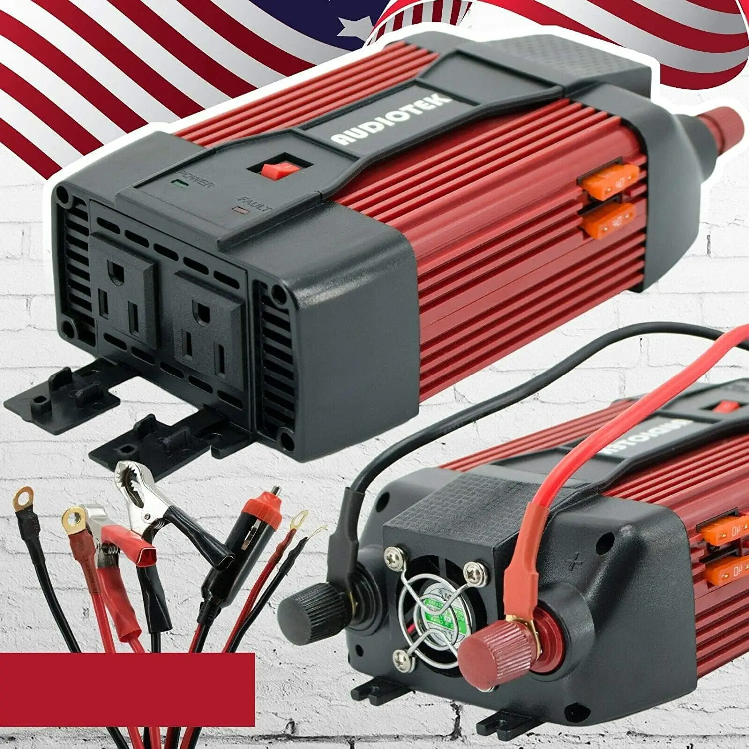 

Автомобильный преобразователь Напряжения DC 12V AC 110V USB порт зарядное устройство