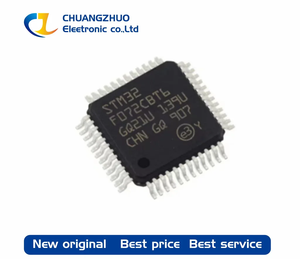 

Новый оригинальный микроконтроллер STM32F072CBT6, КБ, ARM 16 Кб, 48 МГц, 37 флэш-памяти (7x7), 1 шт.