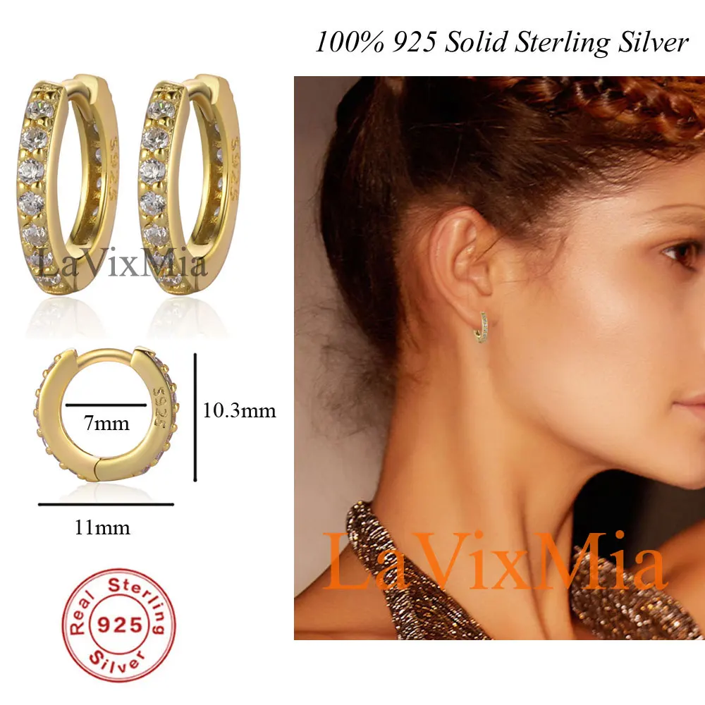 

Женские серьги-кольца из серебра 100% пробы, с фианитом