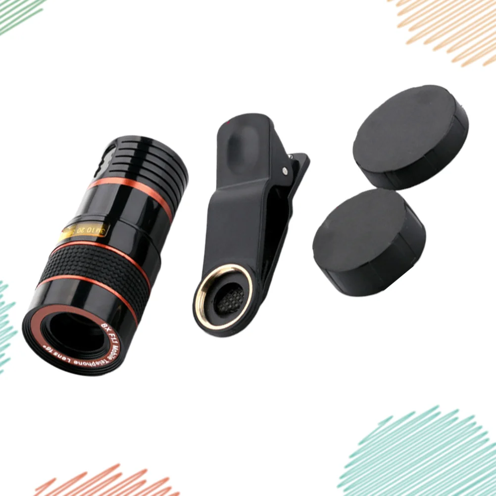 

8X Lens Phone Telephoto Lens Cellphone Zoom Lens Long-focus Lens with Clip for Night vision