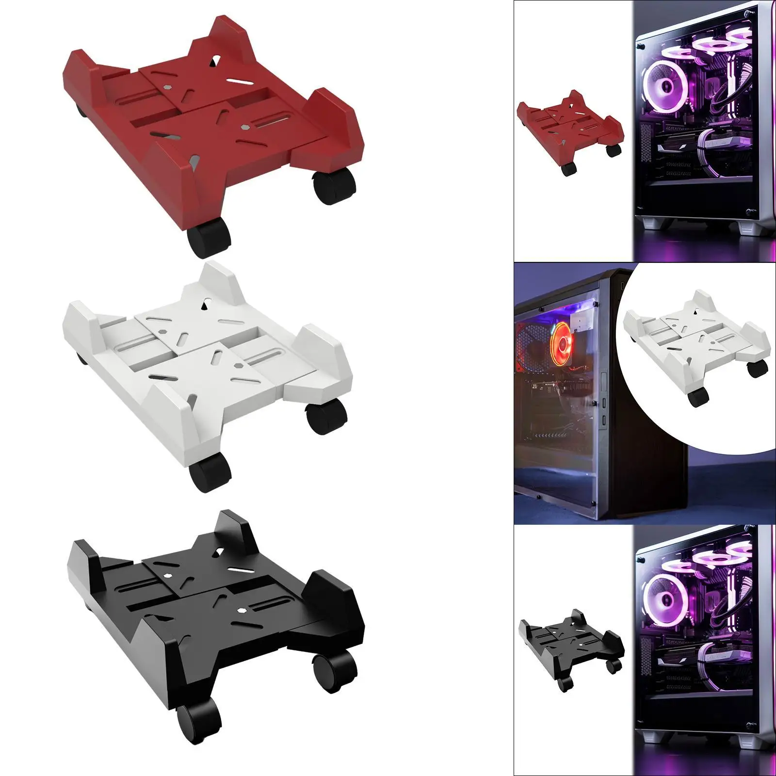 Компьютерная башня стойка многофункциональные Запираемые колеса регулируемые