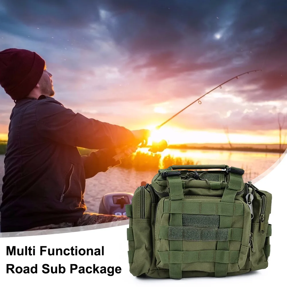 

Nylon Fishing Bag Large Capacity Fishing Tackle Boxes Multifunction Fishing Tackle Bags Multi-pocket for Outdoor Hiking Hunting