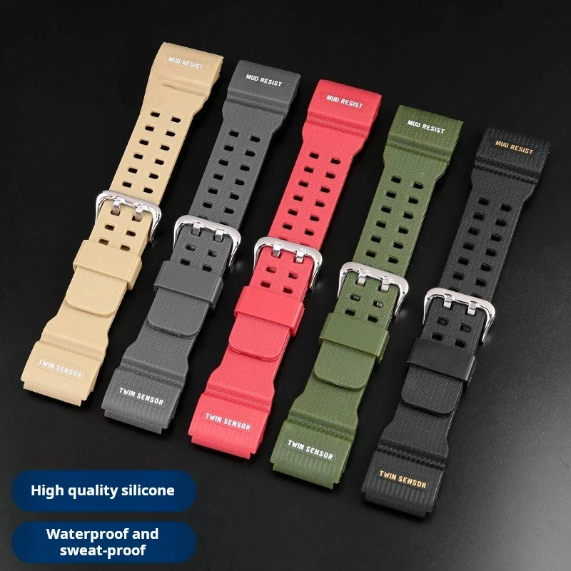 Фото GWG1000 ремешок для часов Casio G-Shock Little/Small Mud King GG-1000 GWG-100 GSG-100 водонепроницаемый силиконовый резиновый ремешок для часов из смолы №2