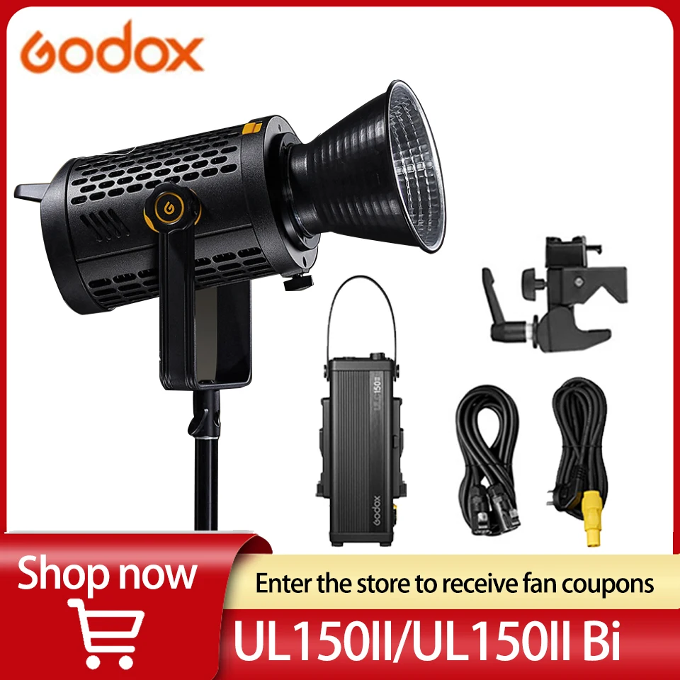 

Стробоскоп Godox UL150/UL150II для фотосъемки, Тихий режим, яркость, Регулируемая лампа для фотосъемки в студии