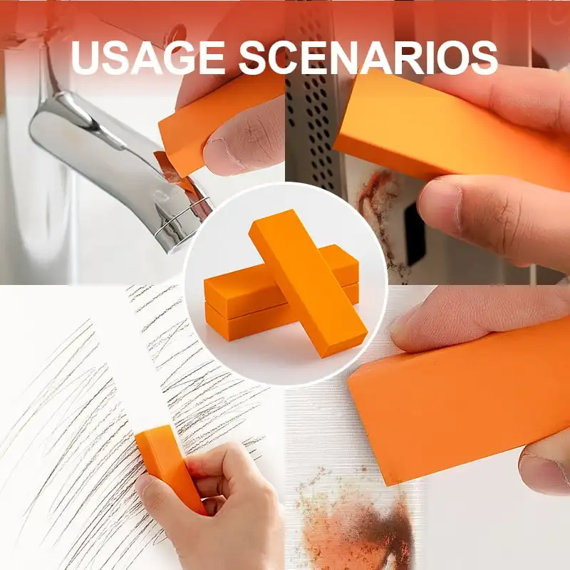 

Easy Limescale Eraser Bathroom Glass Rust Remover Rubber Household Kitchen Cleaning Tools Kitchen Scale And Rust Brush New