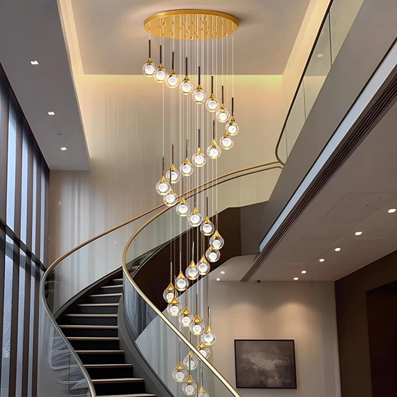Современная Подвесная лампа для дома подвесные светильники лестницы гостиной