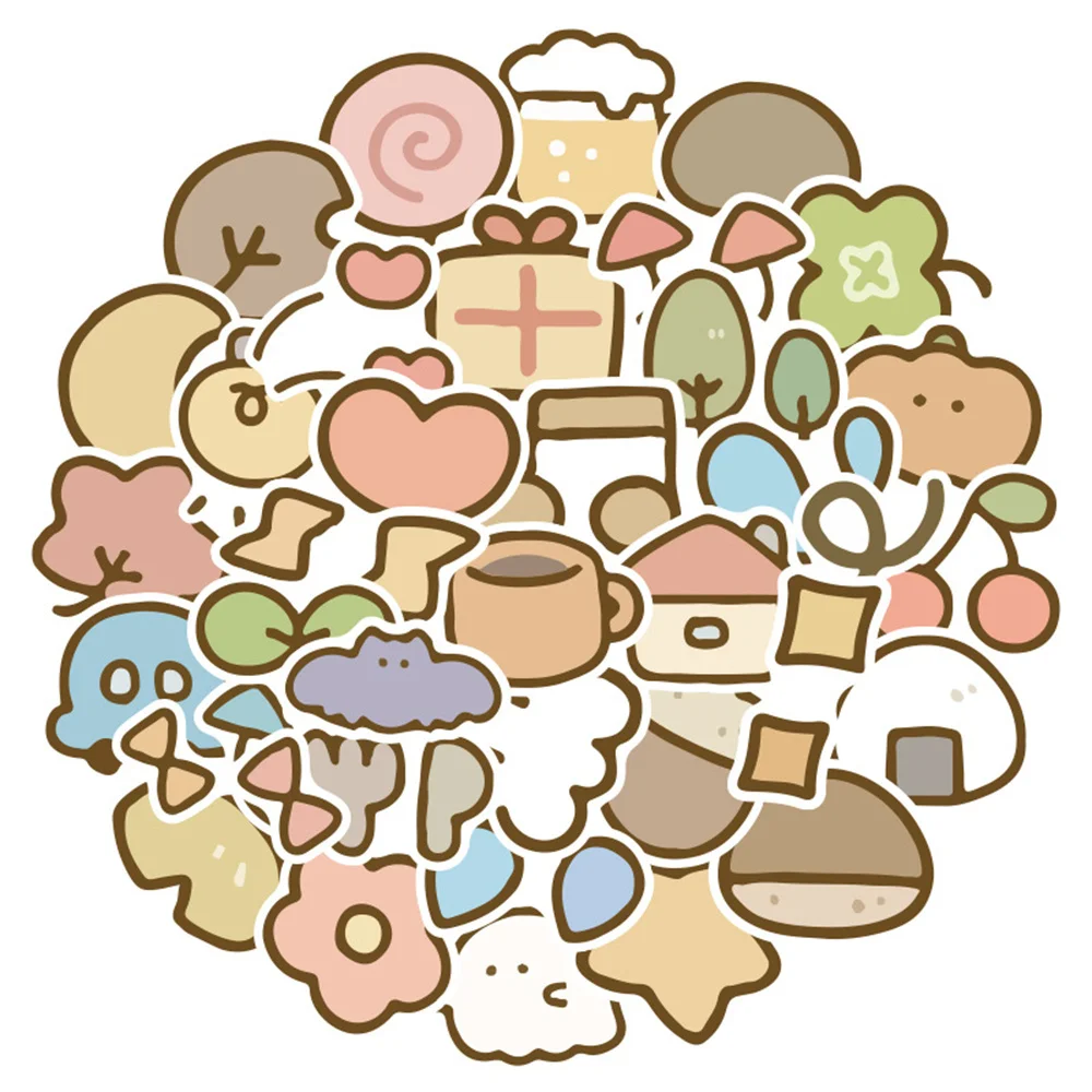 

10/30/50PCS Simple Cartoon Small Logo DIY Graffiti Hand Account Stickers Suitcase Laptop Scooter Exquisite Stickers Wholesale